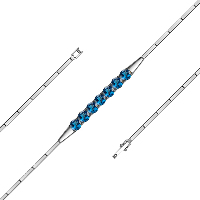 Браслет из белого золота с топазами london