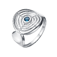 Кольцо из серебра с топазом london