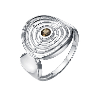 Кольцо из серебра с раухтопазом