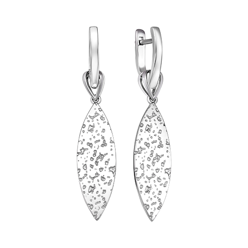 Серьги из серебра с бриллиантами