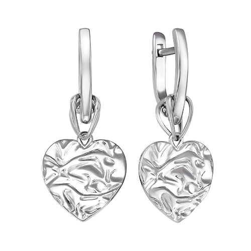 Серьги из серебра с бриллиантами